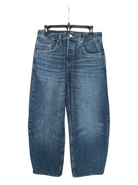 RE/DONE Wide Taper Jeans Whiskey Indigo Size 27
